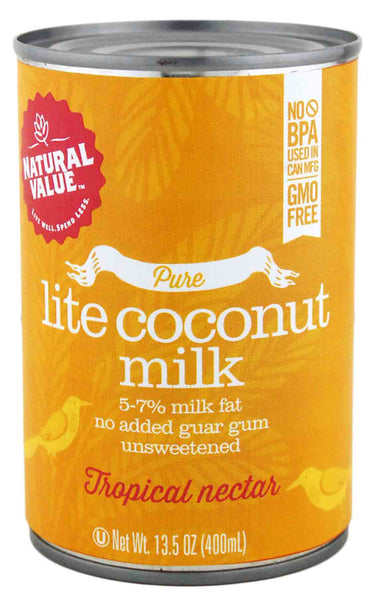 Natural Value Lite Coconut Milk (12x13.5OZ )