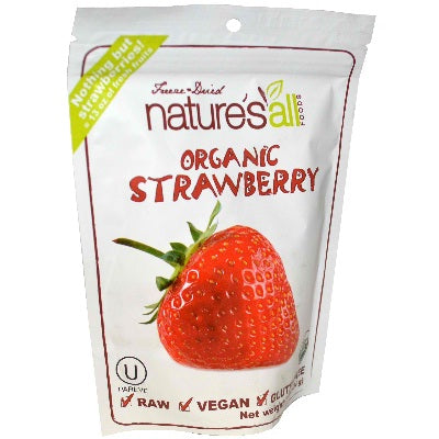 Nature's All Foods Frz Drd Straw (12x1.2OZ )