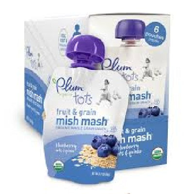 Plum Organics Mm BluBerry Oat (6x3.17OZ )