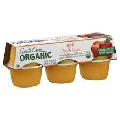 Santa Cruz Organics Apple Pch Sauce Cup (12x6 CT)