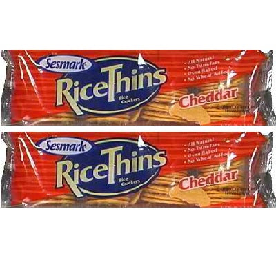 Sesmark Foods Rice Thins Cheddar (12x3.5OZ )