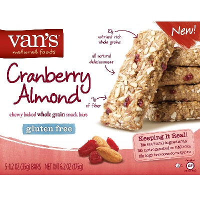 Van's International Foods Cran/Almond Chewy Snkbr (6x5Pack )