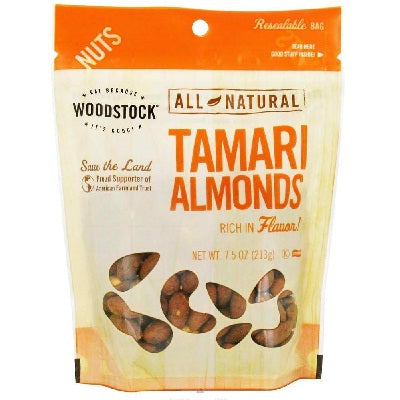 Woodstock Tamari Almonds (8x7.5OZ )