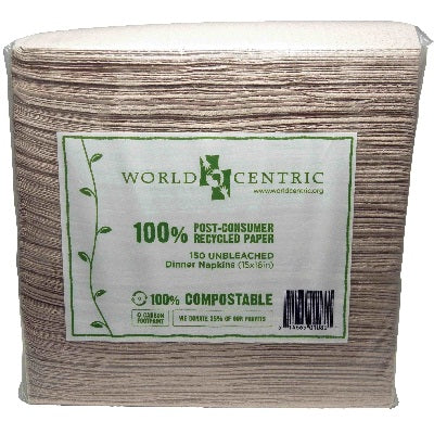 World Centric Dinner Napkins 2Ply (20x150 CT)