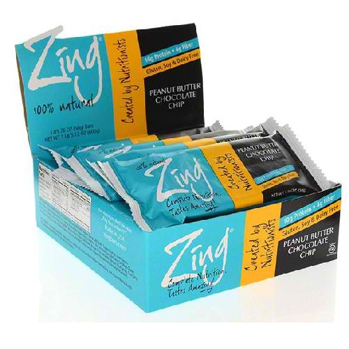 Zing PButter Cchip Bars (12x1.76OZ )