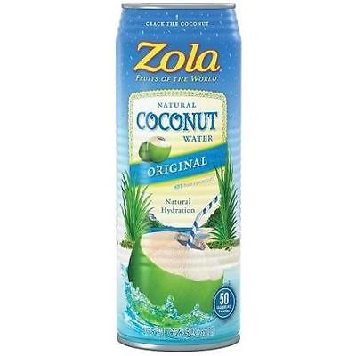 Zola Brazilian Fruits 100% Nat Coconut Water (12x17.5OZ )