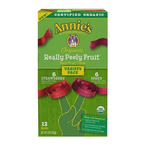 Annie's Homegrown Organic Really Peely Fruit Tape Variety Pack (6x9 OZ)