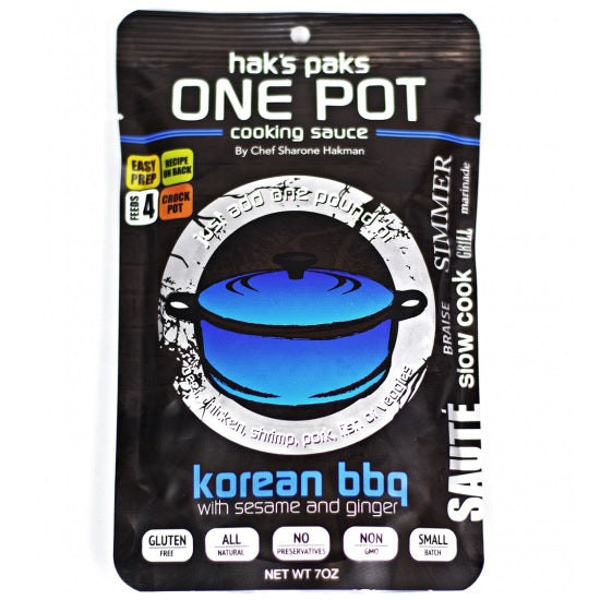 Hak's Paks One Pot Cooking Sauce Korean BBQ (6x7 OZ)