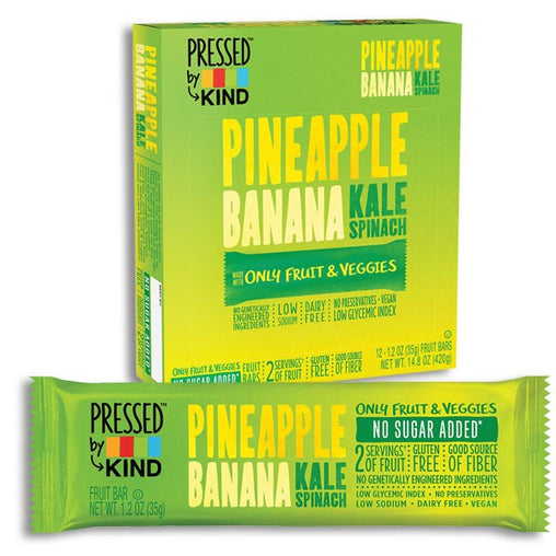 Kind Pressed Pineapple Pear Kale Spinach Bar (12x1.2 OZ)