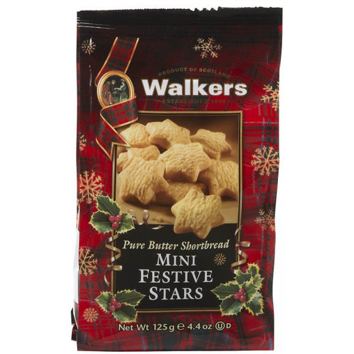 Walkers Shortbread Mini Festive Stars (12x4.4 OZ)