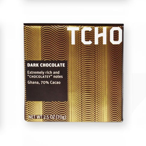 Tcho Dark Chocolate BAR 70%  (12x2.5 OZ)