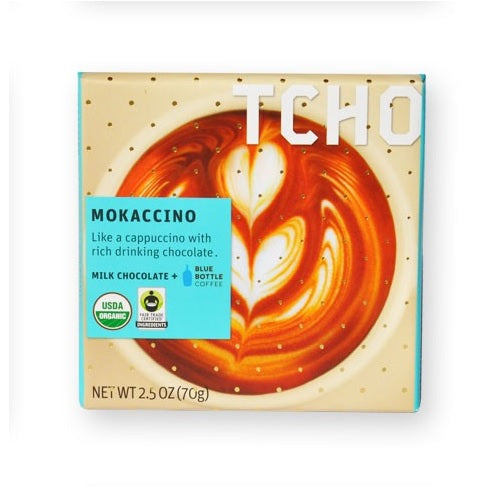 Tcho Organic Mokaccino Chocolate Bar (12x2.5 OZ)