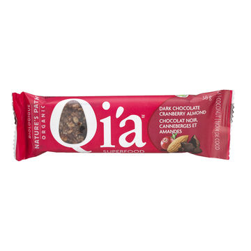 Nature's Path Qi'a Bar Dark Chocolate Cranberry Almond (12x1.3 OZ)