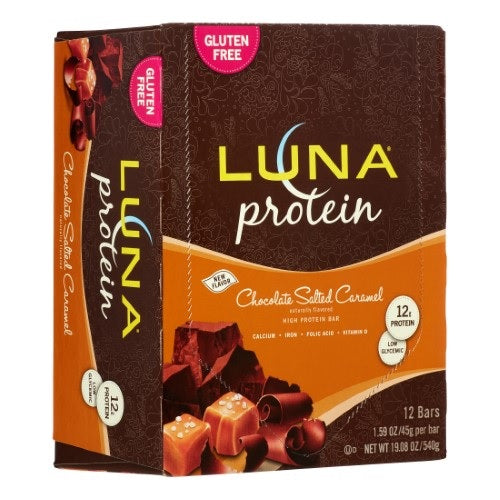 Luna Protein Bar for Women Chocolate Salted Caramel (12x1.59 OZ)