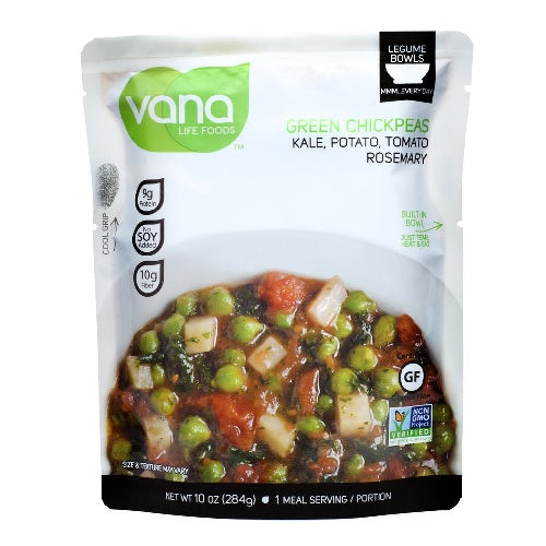 Vana Life Legume Bowls Green Chickpeas Kale Potato Tomato Rosemary (6x10 OZ)