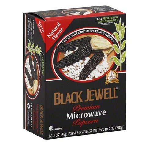 Black Jewell Premium Microwave Kettle Popcorn  (6x3 PACK)