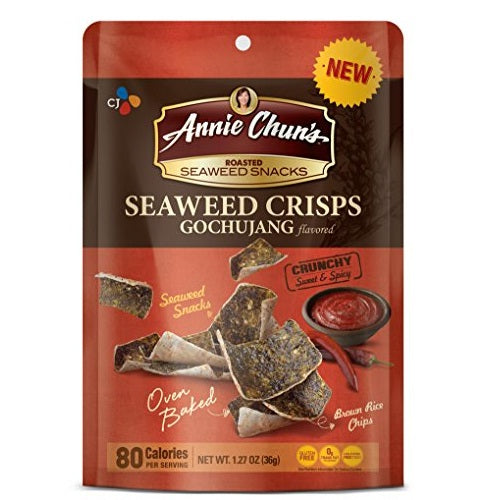 Annie Chun's Roasted Seaweed Crisps Gochujang (10x1.27 OZ)