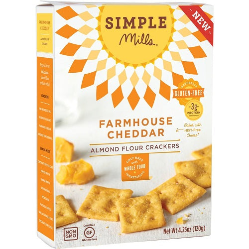 Simple Mills Farmhouse Cheddar Crackers (6X4.25 OZ)