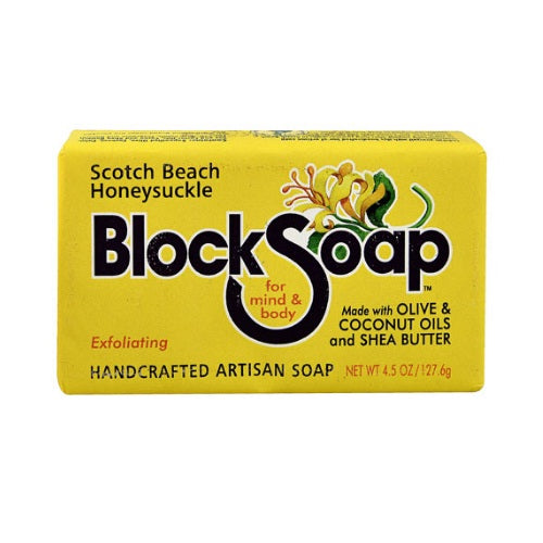 Block Soap Bar Scotch Beach Honeysuckle  (12x4.5 OZ)