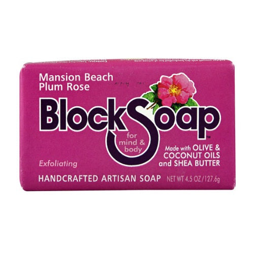 Block Soap Bar Mansion Beach Plum Rose (12x4.5 OZ)