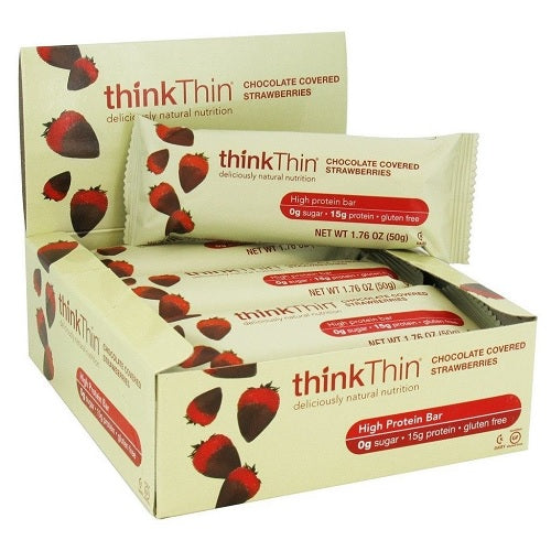 ThinkThin Chocolate Strawberry High Protein Bar (10x2.1 OZ)