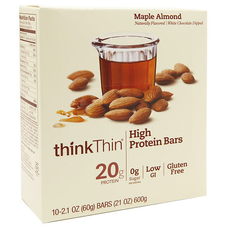 ThinkThin Bar Maple Almond  (10x2.1 OZ)