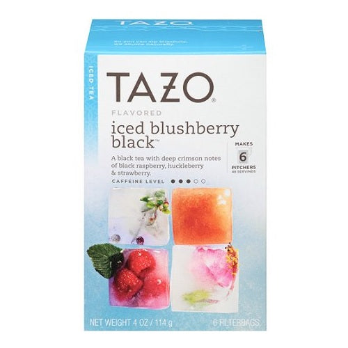 Tazo Herbal Iced Tea Black Blushberry (4x6 BAG )