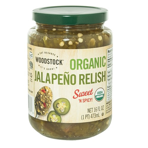 Woodstock Organic Relish Jalapeno (6x16 OZ)