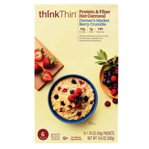 ThinkThin Farmer's Market Berry Crumble Oatmeal (12x10.6 OZ)