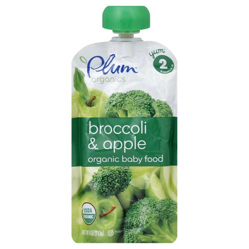 Plum Organics  Plum Broccoli/Apple (6X4 OZ)