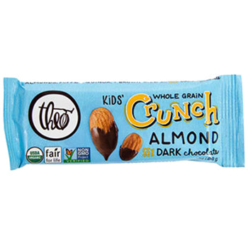 Theo Chocolate Kids' Crunch Dark Chocolate Almond (12x1 OZ)