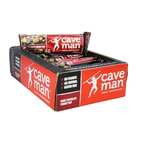 Caveman Dark Chocolate Cherry Nut Bar (15x1.4 OZ)