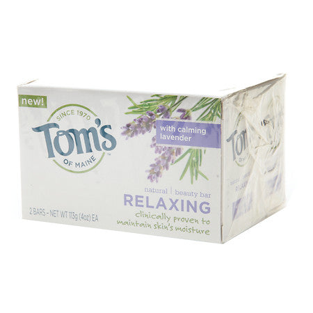 Tom's of Maine Relaxing Beauty Bar  (1x2 PACK)