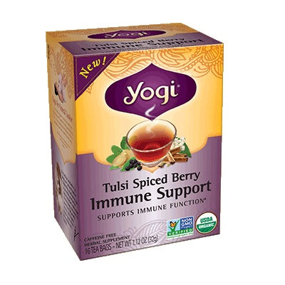 Yogi Tulsi Spiced Berry Immune Support Tea (6x16 BAG )