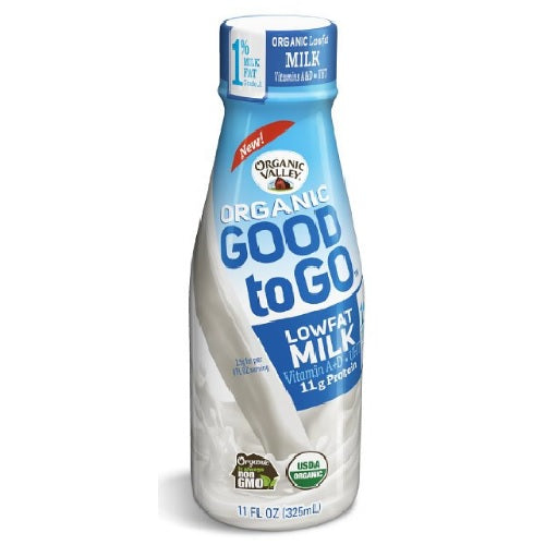 Organic Valley Good To Go Lowfat Milk 1% Original (12X11 OZ)
