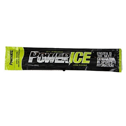 Powerice Enhanced Frozen Hydrator All Natural Freezer Bars, Lime Kicker (6X6 Ct)