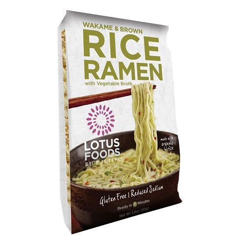 Lotus Foods Wakame & Brown Rice Ramen With Vegetable Soup (10x2.8 OZ)