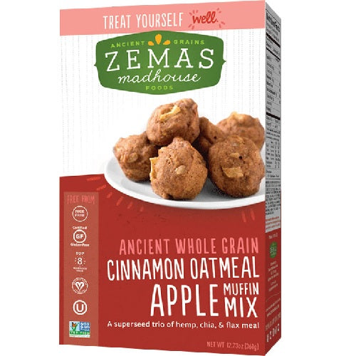 Zema's Madhouse Foods Muffin Mix Cinnamon Oatmeal Apple (6x12.73 OZ)