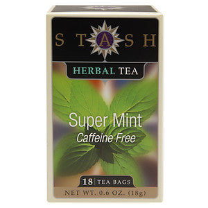 Stash Herbal Tea Super Mint  (6x18 BAG )