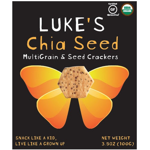 Luke's Gluten Free Chia Seed Crackers (6x3.5 OZ)