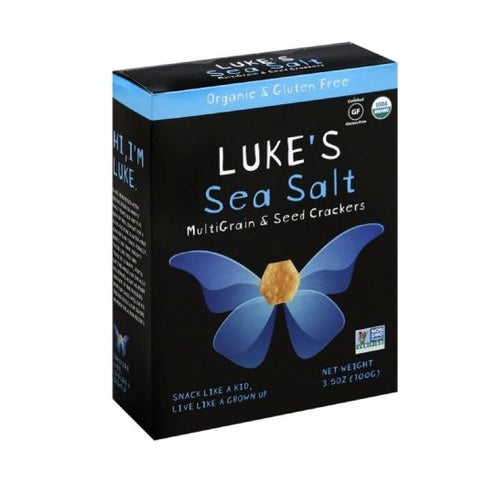 Luke's Organic Mulitgrain & Seed Crackers Sea Salt (6x3.5 OZ)