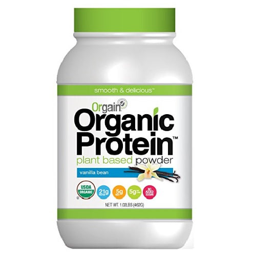 Orgain Organic Plant Based Protein Powder, Sweet Vanilla Bean (1X1.02 Lb  )