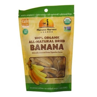 Mavuno Harvest Organic Gluten-Free Dried Banana (6x2 OZ)