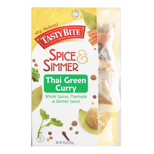 Tasty Bite Thai Green Curry Whole Spices & Simmer Sauce (5x9.5 OZ)