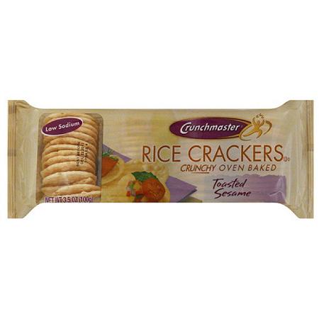Crunchmaster Rice Crackers Toasted Sesame (12x3.5 OZ)