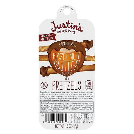 Justin's Chocolate Hazelnut Snack Pack (6x1.3 OZ)