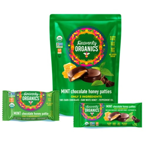 Heavenly Organics Mint Chocolate Honey Patties  (6x4.66 OZ)