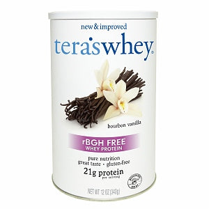 Tera's Whey rBGH Free Whey Protein Bourbon Vanilla  (1x12 OZ)