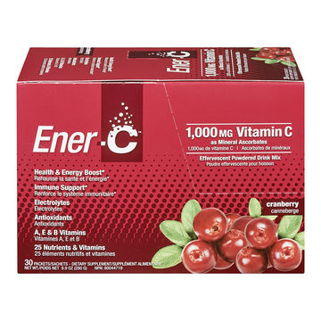 Ener-C Vitamin Drink Mix Cranberry 1000MG (1x30 Ct)