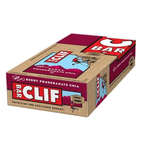 Clif Bar Organic Energy Bar Berry Pomegranate Chia (12x2.4 OZ)